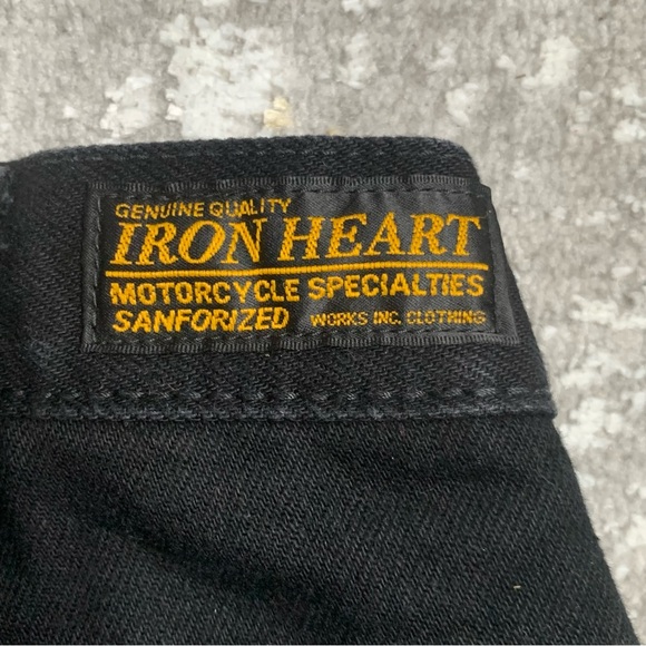 Black Iron Heart 14oz Selvedge Denim Cargo Pants Tapered Jeans(size 33) - Picture 5 of 6